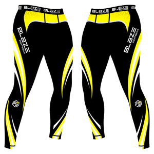 Pantalon de yoga de gymnastique extensible en polyester 100% pour hommes, leggings de course à compression conçus sur mesure, méthode de tissage tricoté - Product Image 1