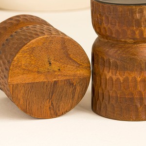 Bougeoir en bois rustique support fabriqué à la main pour la décoration de la maison et du bureau - Product Image 3