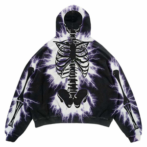 Nouveau sweat à capuche sérigraphique Logo personnalisé meilleure qualité sweat à capuche lavé à l'acide pour hommes bases coton mélangé confortable séchage rapide - Product Image 6