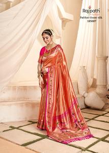 Diseñador Fancy Trending Outfit Venta Caliente Atractivo Paithni Tejido Seda Tejido Sari Mujer Moda Exportador - Product Image 6