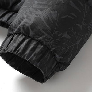 Designer Men's Winter Puffer <b>Jacket</b> with Hood <b>Canvas</b> and Down Padding - Product Image 3