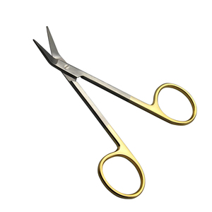 Tùy Chỉnh <span class=keywords><strong>Wilmer</strong></span> Kéo Nửa Vàng Cho Phẫu Thuật Thẩm Mỹ Cụ Đức Thép Cong <span class=keywords><strong>Wilmer</strong></span> Kéo TC Iris Angled - Product Image 4