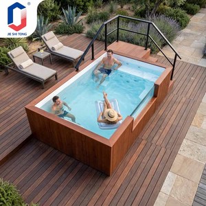 Above Ground Swimming <b>Pool</b> Spa Combination Outdoor Villa with Massage Jet Heating System <b>Pool</b> - Product Image 1
