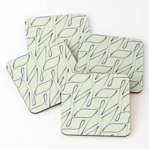 Usine personnalisé émail couleur motif 3D personnalisé en bois café tasse à thé sous-verres en caoutchouc Silicone sous-verres pour boissons tapis et tampons - Product Image 1