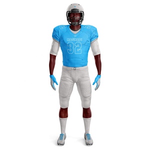 Uniforme de fútbol juvenil barato, transpirable, de talla grande, para hombre, de poliéster, conjuntos de uniformes de fútbol americano - Product Image 3