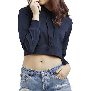 Nouveauté : Sweat-shirts courts respirants pour femmes, logo personnalisé, techniques d'impression, faible MOQ, tricot d'hiver - Product Image 1