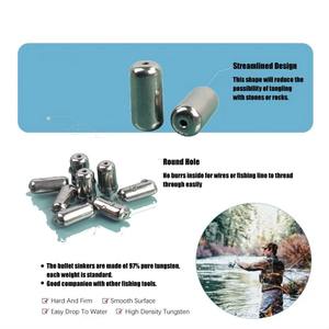 Argent tungstène balle ver 1/8Oz-1Oz poids pêche plomb leurre balle Fipping tungstène baril caroline plate-forme accessoire de pêche - Product Image 2