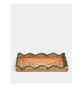 Exportador indio, bandeja de servicio de ratán ecológica, moderna, multifuncional, tamaño personalizado, Color Natural, hogar, Hotel, restaurantes, uso - Product Image 3