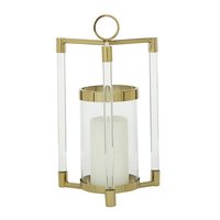 Lanterne de haute qualité bougeoirs antiques bougeoir conique en laiton et métal or fournisseur de fabricant en gros