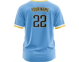 Camiseta de Béisbol Juvenil personalizada 2025, buena calidad, impresión por sublimación, manga corta, uniforme de estilo corto OEM para hombres - Product Image 5