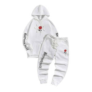 Conjunto de Sudadera y Pantalones Deportivos de Felpa Transpirable 100% Algodón de Peso Pesado, Diseño Personalizado, Sudadera con Capucha de Alta Calidad para Invierno - Product Image 6