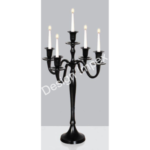 <b>White</b> Coated Candelabra Parties Event Table Decoration <b>Candle</b> Holder Cast Aluminium Elegant <b>Candle</b> Stand for Table Display - Product Image 4