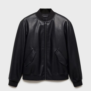 Vestes en cuir pour hommes en cuir de vache véritable entièrement personnalisées Fabriquées à Sialkot au Pakistan Prix bas en gros Veste pour hommes - Product Image 5