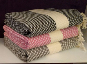 Manta de Algodón Ora Design, Tejido Jacquard, 200x240 cm - 78x95 Pulgadas, Gruesa y Lujosa, Cubrecama Color Borgoña - Product Image 5