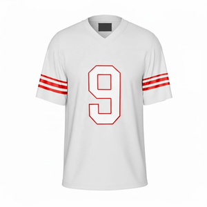 Camiseta de Fútbol Americano Personalizable, Diseño Original, Transpirable, Opciones de Tallas Grandes, Números y Nombre Cosidos - Product Image 3