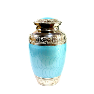 Urna Funeraria Elegante de Aluminio Estilo Americano Ecológica para Cenizas Humanas, Entierro Conmemorativo - Product Image 1