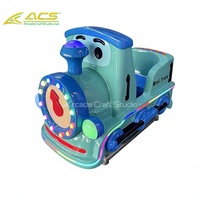 ACS Commercial Mini train à monnayeur en acier inoxydable pour enfants, machine à balançoire pour airelle intérieure, vente au détail