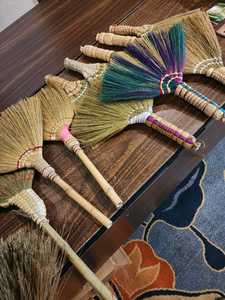 Balai à balayer le sol en fibre de palme, fabriqué en Indonésie, en rotin de bambou, petit, écologique, court et long, vente chaude - Product Image 3