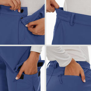 Meilleur produit tendance Vêtements d'extérieur tendances Pantalons cargo pour femmes Tenue personnalisée de couleur unie Pantalons cargo respirants pour femmes - Product Image 3