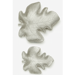 Bandeja decorativa inspirada en hojas de oro, diseño elegante, superficie texturizada intrincada, decoración moderna perfecta para el hogar, espacio adicional elegante - Product Image 4