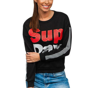 Sudaderas elegantes para mujer, a la moda de gran tamaño Sudadera con capucha, jersey de manga larga, sudadera holgada de algodón para niñas y damas - Product Image 5