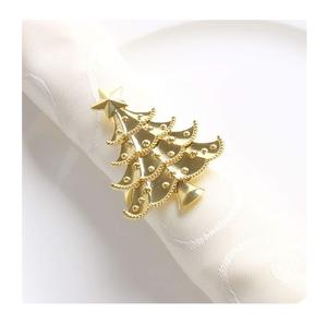 Anneau de serviette design arbre de noël pour restaurant d'hôtel et salle à manger salon en matériau et vernis de qualité supérieure - Product Image 1