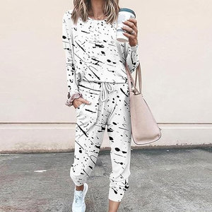 Conjunto Deportivo de Invierno 2024, 100% Algodón, con Estampado Personalizado de Pekín, Conjuntos Casuales para Mujer - Product Image 2