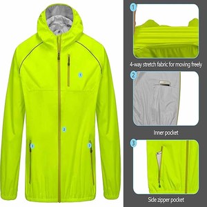 Venta caliente de tamaño personalizado impermeable y personalizado de los hombres al aire libre con logotipo personalizado de la chaqueta de lluvia - Product Image 4