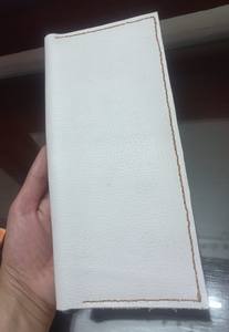 Logo véritable peau de vache en cuir chéquier portefeuille mince RFID antivol caractéristique longue et courte longueur - Product Image 2