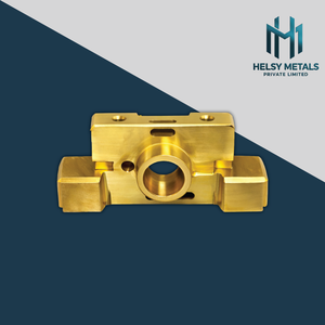 Professional VMC Milled Brass <b>Mounting</b> <b>Block</b> Precision Central Boss and Through-Holes for Electrical and Mechanical Systems - Product Image 6