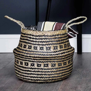 Cestas de almacenamiento de algas marinas tejidas a mano Artesanía multifunción ecológica transpirable OEM/ODM Color personalizado hecho Vietnam - Product Image 1