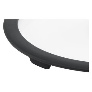 Tapa de Vidrio Transparente Gris INGENIO 010244060128 con Asa Ahorradora de Espacio (28cm) Compatible con Ollas Lagostina, Accesorio para Sartenes Premium - Product Image 3
