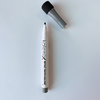 Kalemix-bolígrafos de pizarra blanca, fácil borrado, punta fina, larga vida útil, diseño personalizable, borrador magnético