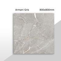 Carreaux de sol en porcelaine émaillée polie, antidérapants, imitation brique réfractaire, pour marbre GRIS, 800x800mm