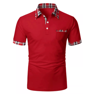 เสื้อโปโลแขนสั้นสำหรับผู้ชายเสื้อกีฬากอล์ฟแบบลำลอง - Product Image 1