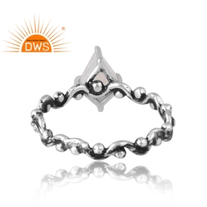 Meilleure vente 925 argent Sterling naturel arc-en-ciel lune pierre gemme bague fabricant de bijoux personnalisés - Product Image 2