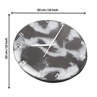 Horloge murale de luxe artisanale en résine, thème océan, moderne, étanche, surdimensionnée, à piles, veilleuse, pour mariage et maison