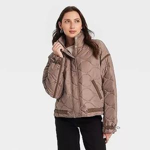 Veste d'hiver courte en molleton matelassée coupe-vent écologique de qualité supérieure pour femmes MS-JS-0064 personnalisable - Product Image 6
