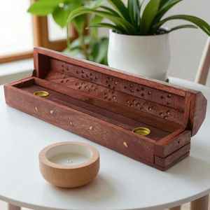 High Quality Sustainable Handmade Indian Wooden <b>Incense</b> <b>Holder</b> <b>Sticks</b> | Solid Wood Durable <b>Incense</b> Burner <b>for</b> Religious Home - Product Image 2