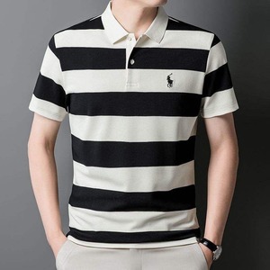 Classique hommes Polo Shirto décontracté Slim Fit Polo coton solide motif Design pour uniforme et image de marque teint uni pour les commandes en gros - Product Image 4