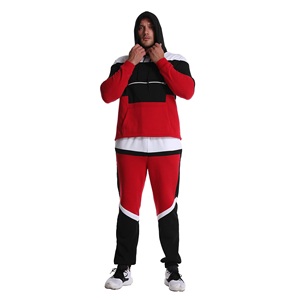 Survêtement d'hiver Vêtements pour hommes Sportswear Training & Jogging Wear 100% Cotton & Leather Logo personnalisé Full Sleeves Hoodie Set - Product Image 4