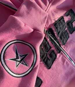 Fabricant OEM, survêtement streetwear avec broderie usée et délavage à l'acide, 100% coton molletonné, qualité supérieure, survêtement 500 GSM - Product Image 5