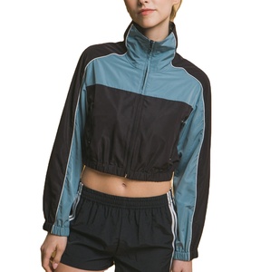 Chaqueta Cortavientos de Nailon Impermeable con Logotipo Personalizado para Mujer, Chaqueta Cortavientos Arrugada para Universidad y Escuela - Product Image 3