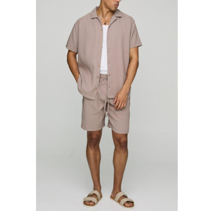 ชุดกีฬาสองชิ้นกางเกงขาสั้นระบายอากาศได้ดีสำหรับออกกำลังกายในช่วงฤดูร้อนมีหลายสีให้เลือก - Product Image 2