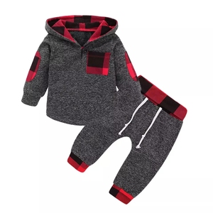 Ensemble survêtement et pantalon en coton personnalisé OEM pour tout-petits Ensemble survêtement 2 pic pour bébé en éponge française Ensemble survêtement pour bébé Sweats à capuche pour enfants - Product Image 4