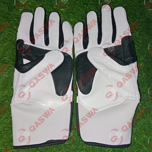 Long Cuff <b>Hook</b> & Loop Closure Leather Baseball Batting Gloves Adjustable Lightweight Ambidextrous Durable Eco-Friendly - Product Image 2