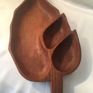 Plato y cuenco de hoja de madera hechos a mano de la mejor calidad, artículos de Hotel, restaurante, plato y bandeja de hoja de madera Natural, suministro al por mayor - Product Image 1