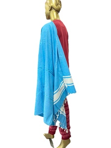 Toallas de playa de baño de algodón de primera calidad India logotipo personalizado impreso lunares comprimido de secado rápido ecológico suave para uso en la playa de hoteles - Product Image 2