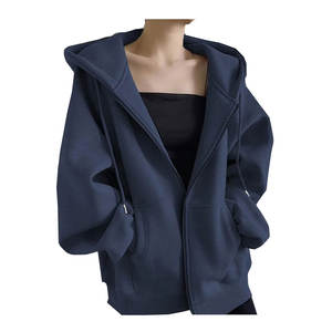 เสื้อฮู้ดซิปขนแกะเฮฟวี่เวทสำหรับผู้หญิง - Product Image 1