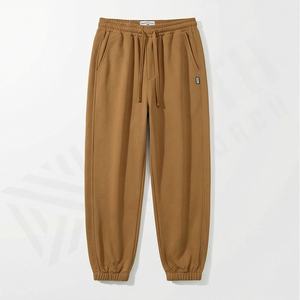 Pantalons à cordon de serrage de haute qualité, logo personnalisé, poche, coton confortable, molleton, pantalon pour homme, décontracté, chaud, doux, pantalon de survêtement, athlétique - Product Image 1